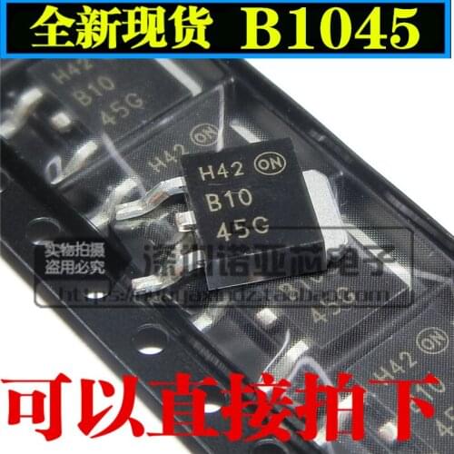 10pcs/lot New MBRD1045 10A 45V Patch TO-252 Rectifier 45G Schottky Diode