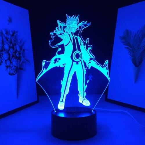 Nightlight Acrylic Lamp for Cool Child Birthday Gift Kid Bedroom Decoration Light Manga Figure led Table Lamp Anime 3D LED