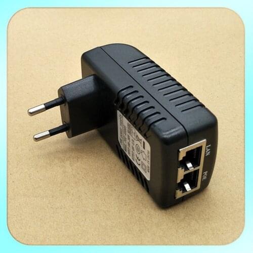 POE Injector 12V/24v/48V 0.5A Poe Power Adapter Injector Voor IP Video Surveillance Camera 802.3af EU Plug