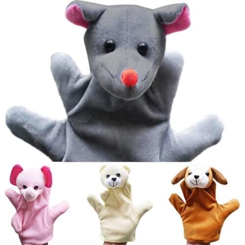 Finger Puppets Baby Mini Animals Educational Hand Cartoon Animal Plush doll Finger Puppets theater Plush Kids Toys for Children