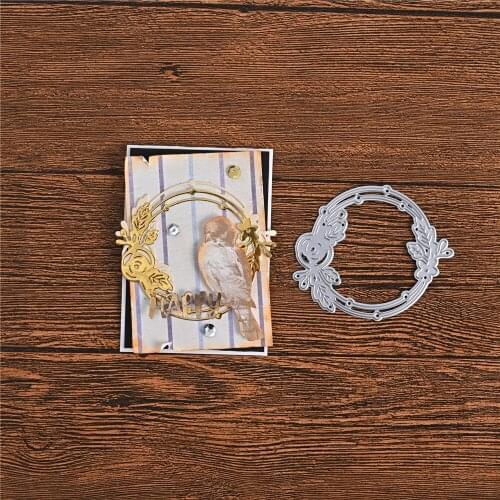 Craft metal cutting dies cut die mold Autumn Flower ring Scrapbook paper craft knife mould blade punch stencils dies Cuts 2020