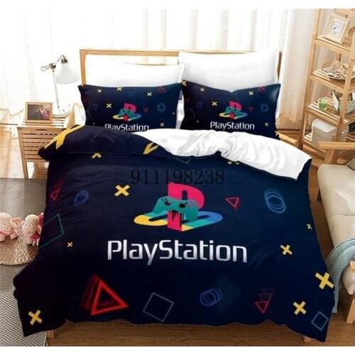 New 3D PlayStation Bedding Set Game Quilt Cover Black Color Duvet Cover Set Custom Home Textile With Pillowcase 2/3pcs