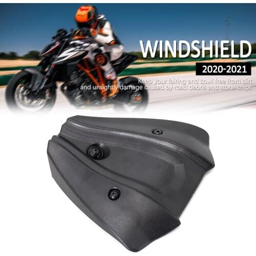 New Black For 1290 Super Duke R 2020 2021 Motorcycle Accessories Windscreen Windshield Wind Shield Screen Protector