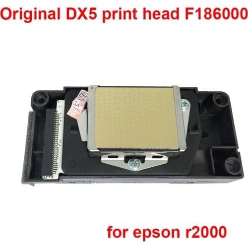 Original DX5 print head F186000 for epson r2000 printhead solvent secondary locked for Epson stylus pro R1900 R2000 R2880 R2400