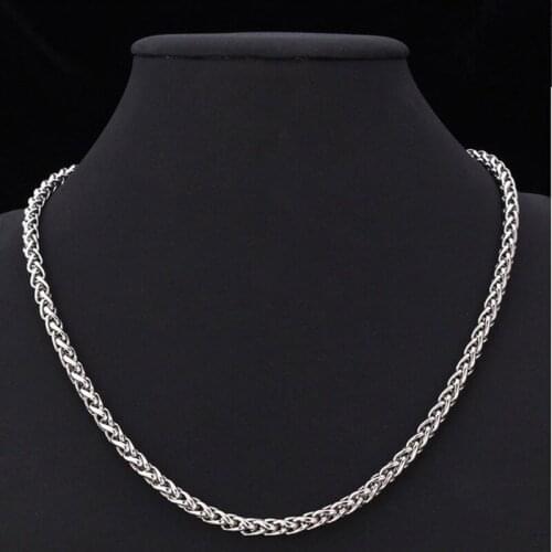 Men Chain Necklace Trend Stainless Steel Silver Color Simplicity Thick Chains Man Accessories Goth Punk Mens Necklaces Jewelry