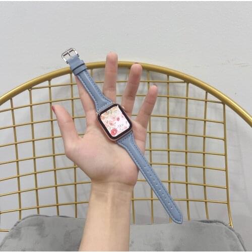 Populous leather loop For Apple Watch Band 42MM 38MM 40mm 44mm Strap for iWatch Sports Buckle series 1 2 3 4 5 6 se