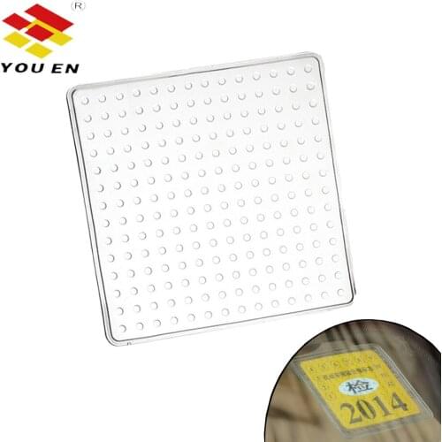 YOUEN 6pcs/10pcs Car Electrostatic Paste Film Non-Sticker Windshield Patch For Inspection License Pass Permit Tax Payment Proof