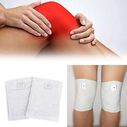 2Pcs Conductive Fiber Knee Sleeve Electrode Pads Leg Feet Physiotherapy Massage