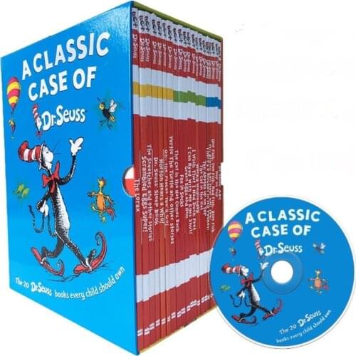 20 Books A Classic Case of Dr. Seuss Series Interesting Story Childrens Picture English Books Kids Learning Toys