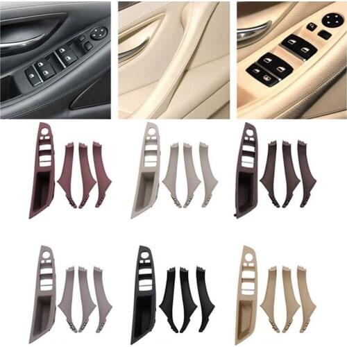 4x Car Door Armest Handle Panel Window Lift Switch Button Trims For BMW 5 Serie F10 F11 F18 2010 2011 2012 13 14 2015 2016 2017