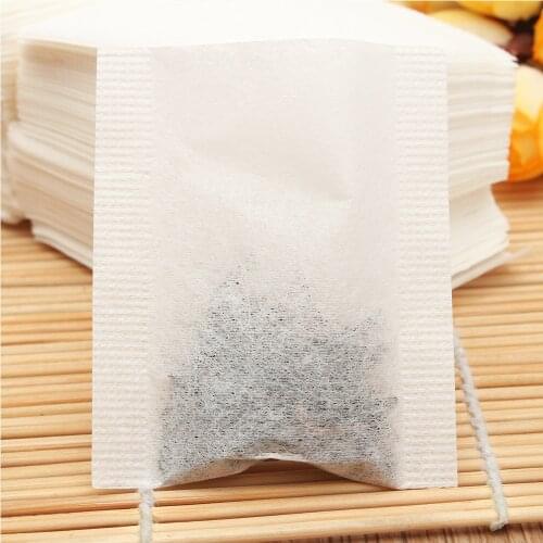 500pcs Non-woven Empty Teabags Heat Seal Filter Paper Herb Loose Tea Bag 55*62mm