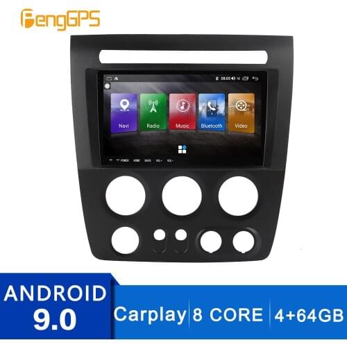 In Car GPS Navigator for HUMMER H3 2005-2010 Autoradio Headunit Multimedai Player WIFI 4G+64G Android 9.0 4G+64G Mirrorlink USB