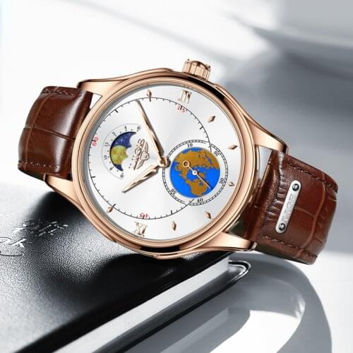 Mens Watches LIGE Top Brand Luxury Waterproof Ultra Thin Quartz Watch Leather Casual Men Sports Clock Watch Relogio Masculino
