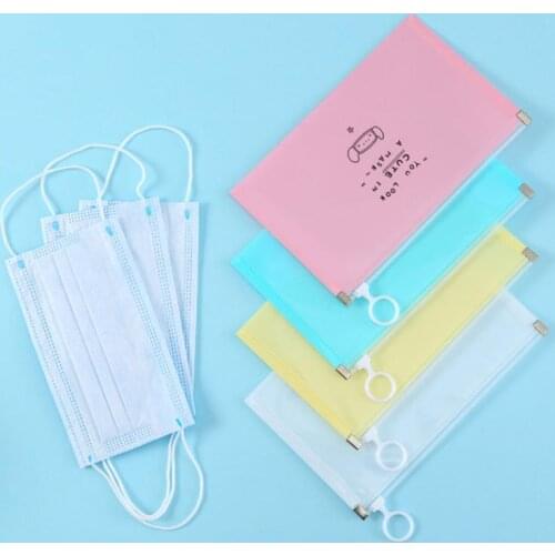 Fashion Cartoon Mask Cover Bag Portable Facemask Holder Face Masks Storage Case Save Mask Boxes Mascarillas Organizer Gifts