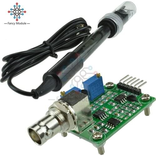 Liquid PH Value Detection detect Sensor Module Monitoring Control For Arduino BNC Electrode Probe