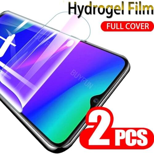 2PCS Safety Hydrogel Film For Oppo A5 A9 2020 Transparent Soft Water Gel Protective Film A 5 9 2020 Screen Protector Not Glass