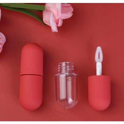4.5ML Lip Gloss Mini Capsule Tube Moisturize Clear Lip Gloss Change Color Plumping Lipgloss Glitter Makeup Glossier Lip Tint