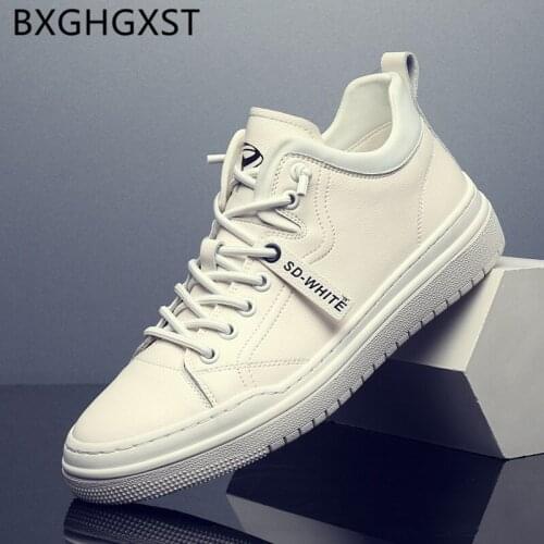 Leather Sneakers Men Shoes Leather Genuine Luxury Shoes White Sneakers Men Designer Shoes Men 2020 Zapatos Hombre Casual Cuero
