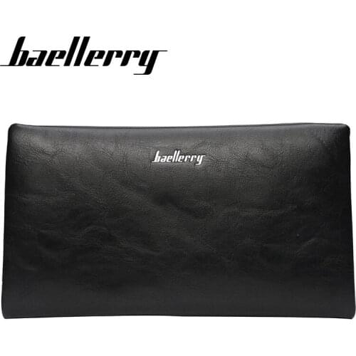 Seagloca Men Coin Purse Vintage Male Zipper Clutch Bag PU Leather Wallets Long Phone Bag Money Wallet