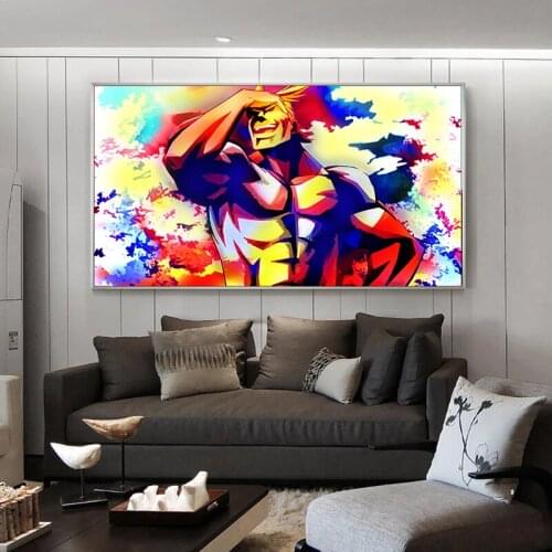 My Hero Academia Collection Colorful Artwork Original Design Anime Wall Art Print,50 x 70 cm,No Frame