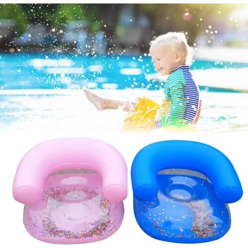 Inflatable Sofa Water Toy For Kids Children Swimming Floating Boat Thickened Bathroom Sofa Chair Toys Swimming Pool Accessories