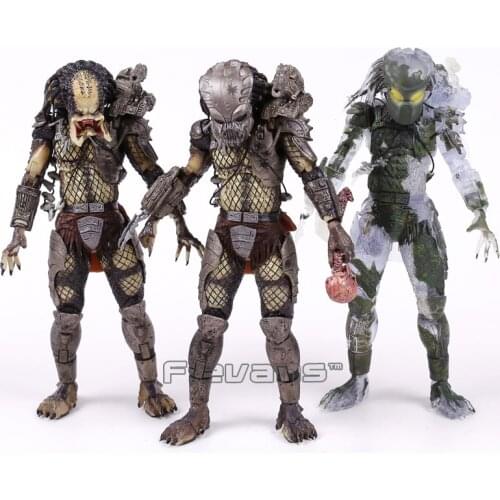 NECA Predator 30th Anniversary Jungle Demon / Jungle Hunter Unmasked / Jungle Hunter Masked (Prototype) Action Figure Toy