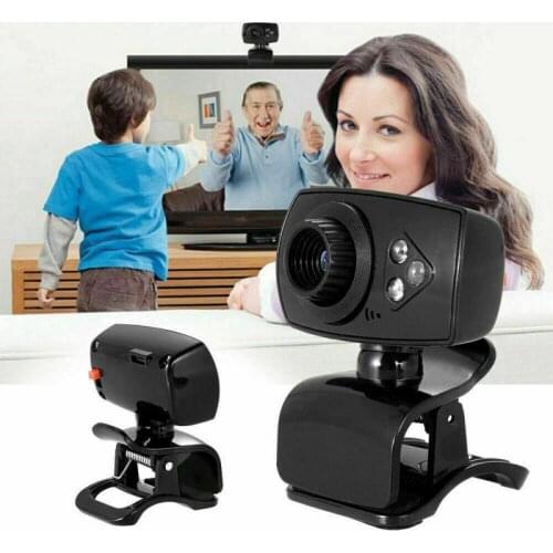 New USB Web Camera 360 Degree USB HD Webcam Web Cam Clip-on Digital Camcorder With Microphone For Laptop PC Computer