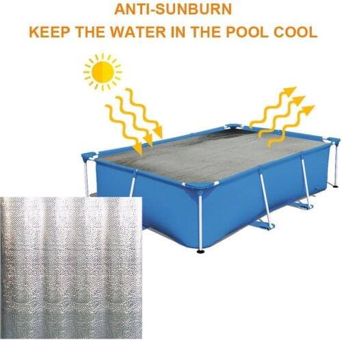 Swimming Pool Heat Preservation Cover Heat Insulation Swim Pool Cover Thermal Insulation Pool Film Dustproof Swimming Pool