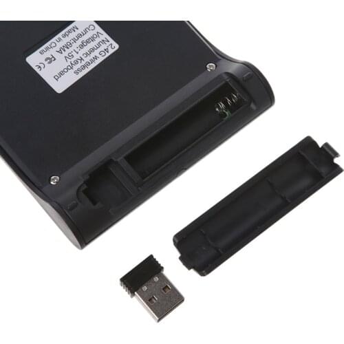 Portable 2.4G Wireless Digital Keyboard USB Number Pad 18 Keys Numeric Keypad AXYF