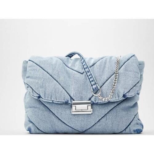 Reine Farbe Frauen Hohe Qualität Designer Schulter Messenger Taschen Mode Kette Umhängetaschen 2021 Frauen Handtaschen Schulter