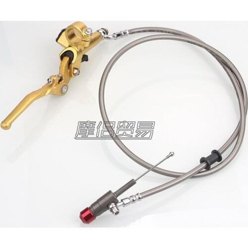 Motorcycle Hydraulic Clutch Lever Master Cylinder 1200mm For 125cc-250cc RMZ Vertical Engine Off Road Dirt Pit Bike ATV