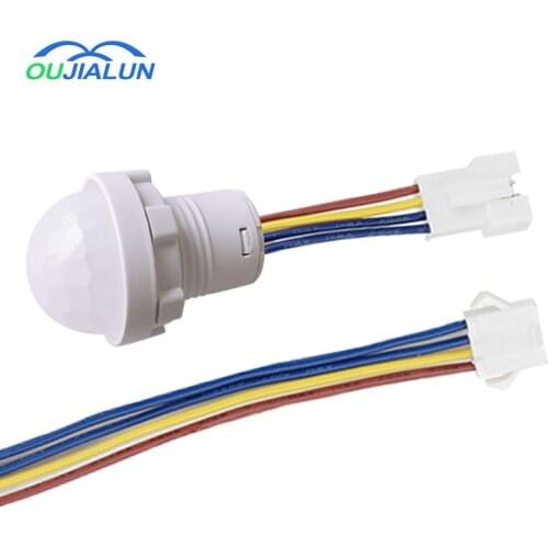 AC 100V-265V LED PIR Infrared Detector IR Infrared Motion Sensor Switch Adjustable Time Delay Switch for Home Lighting Induction