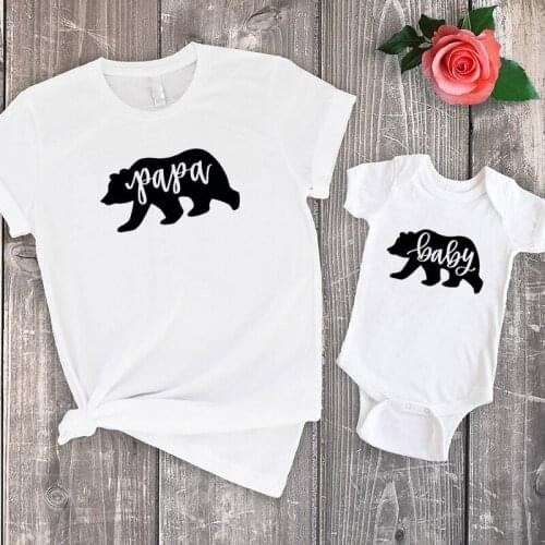 Fathers Day Tops Dad and Son Shirts Matching Outfits Fathers Day Print Fashion Dad and Baby Matching Shirts