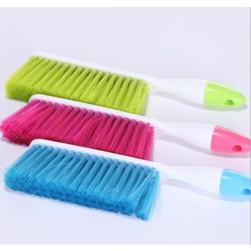 Candy color long handle brush household dust brush bed brush quilt brush
