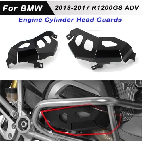 Motorcycle Cylinder Head Guards Protector Cover Engine Fit For BMW R1200 GS ADV 2013-2017