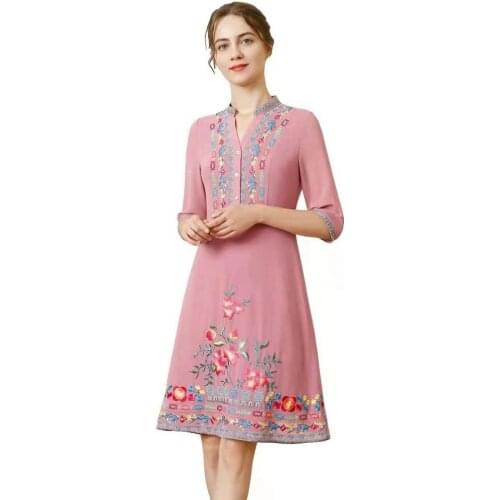 4xl Dress Vestidos De Festa 2021 Autumn Party Vintage Women Lurex Embroidery Knee-Length Party Female Dress 50s 60s Clothing