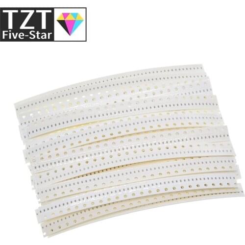 0402 SMD Ceramic Capacitor Assorted Kit 1pF~10uF 50values*50pcs=2500pcs Chip Ceramic Capacitor Samples ki