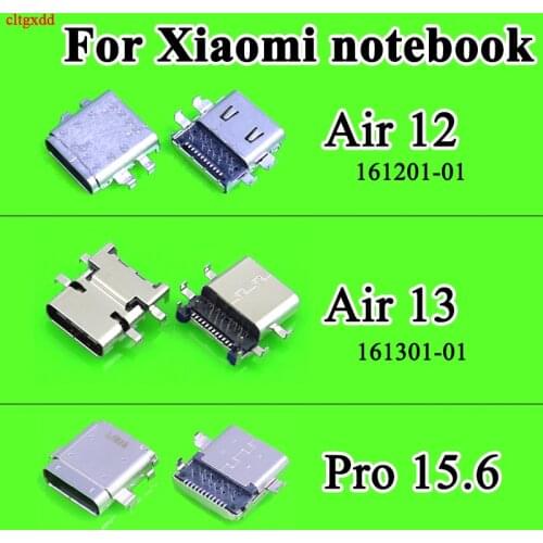 2pcs For Xiaomi notebook air 12 13 12.5 13.3 Inch 161301-01 161201-01 pro15.6 TYPE-C usb Jack Connector Laptop charging Socket