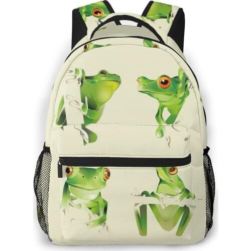 2021 Backpack Women Shoulder Bag Frog Fashion School Bag For Teenage Girl Backpacks Travel Bag