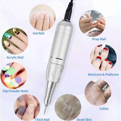 35000/20000 RPM Electric Nail Drill Bits Set Mill File Cutter Machine Manicure New