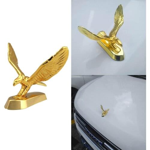 3D Eagle Emblem Stainless Steel Car Sticker Gold Silver New Car Sticker Car Accessories Wing Eagle Logo Shape Bracket Sticker