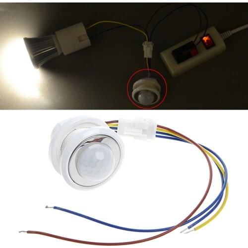 40mm LED PIR Detector Infrared Motion Sensor Switch with Time Delay Adjustable