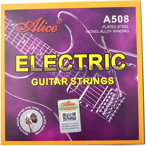 Alice A508-L/SL Electric Guitar Strings 1st-6th Plated Steel&Nickel Alloy Wound Strings