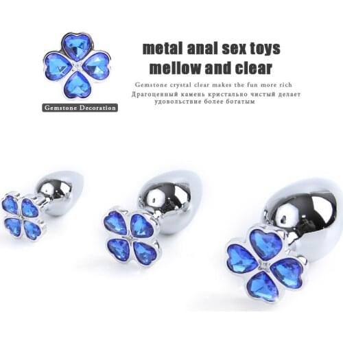 Anal Plug Sex toy for Women Men Adult Stainless Steel Anal Beads Crystal Jewelry Dildo Butt Plug Stimulator Sex Toys Anal Plug