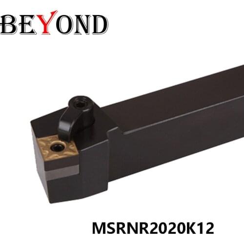 BEYOND MSRNR2020K12 MSRNL2020K12 MSRNR 2020 External Turning Tool Holder Lathe cutter Carbide inserts SNMG 120404 CNC Boring Bar