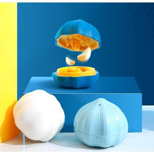 Household Manual Rotary Grinding Garlic Press Gadgets Cooking Tool Utensils Garlic Peeler Kitchen Accessories cocina Dropship