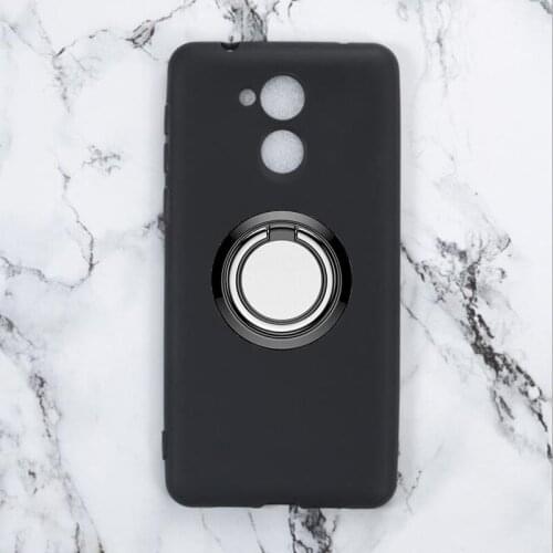For Huawei Honor 6C Back Ring Holder Bracket Phone Case Cover Phone TPU Soft Silicone Cases ON Huawei Honor 6C (Enjoy 6s) 5.0"