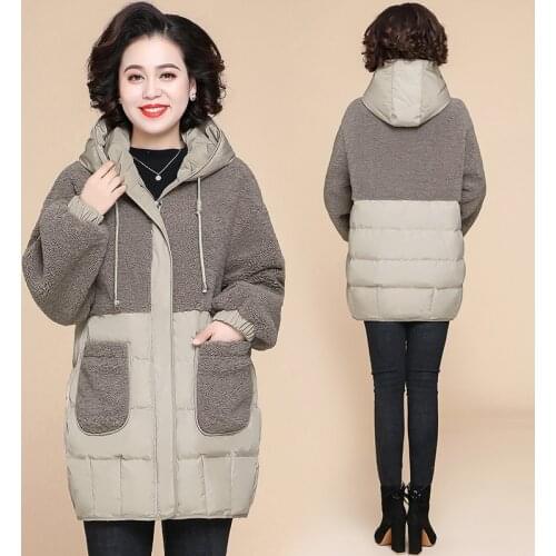 Shipped within 12h Womens Winters Coats 2020 Hooded Winter Bomber Jackets Women Thick Quited Cotton Parka Oversize Loose Jacket