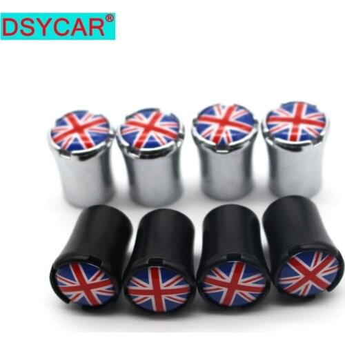 DSYCAR 4Pcs/Set Car Styling Zinc Alloy Car Tire Valve Caps Wheel Tires Tire Stem Air Cap Airtight Covers