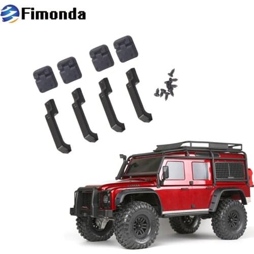 Fimonda Simulation Decorations Rubber Door Handle Cover Hinge Door Hinge For 1/10 Traxxas Trx-4 T4 D90 D110 Rc Crawler Car